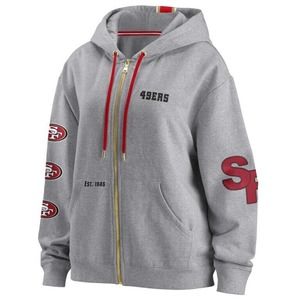 Womens WEAR by Erin Andrews San Francisco 49ers Full-Zip Hoodie Plus Size 3X NWT